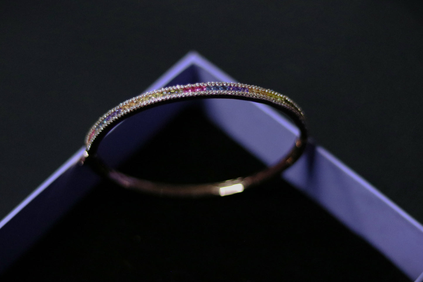 Rose gold Rainbow Bangle