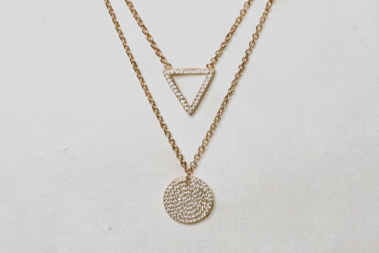 Rose gold Triple layer Necklace