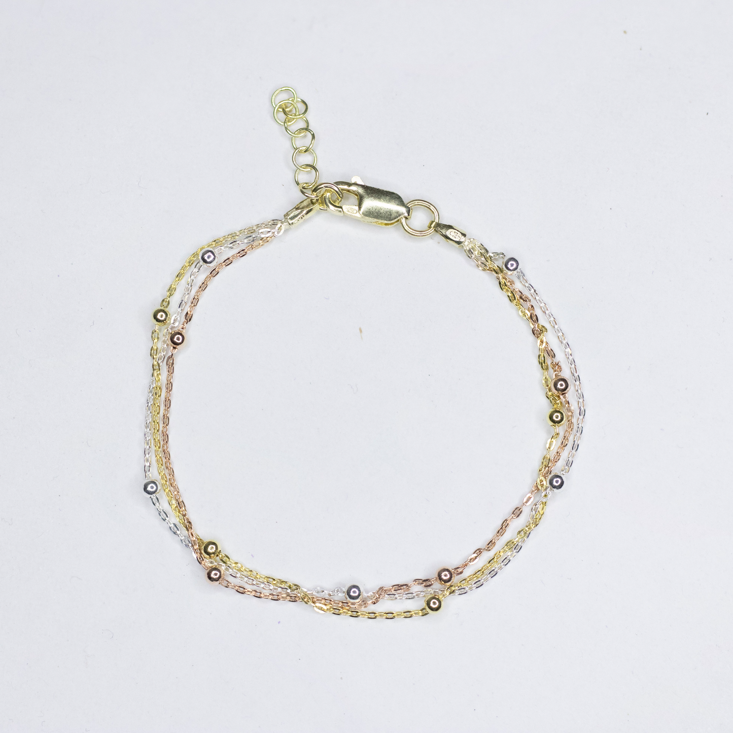 Triple Tone Bracelet/Anklet